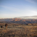 Dad looking out over the valley after a great hunt.