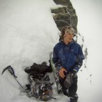 The freezing fog was intense. You can tell I had my hood up. Prepping for the 4,700 ft run to the base.