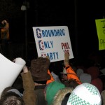 The crowd was nuts.  Cheering for HOURS until the wee hours when Phil woke up.
