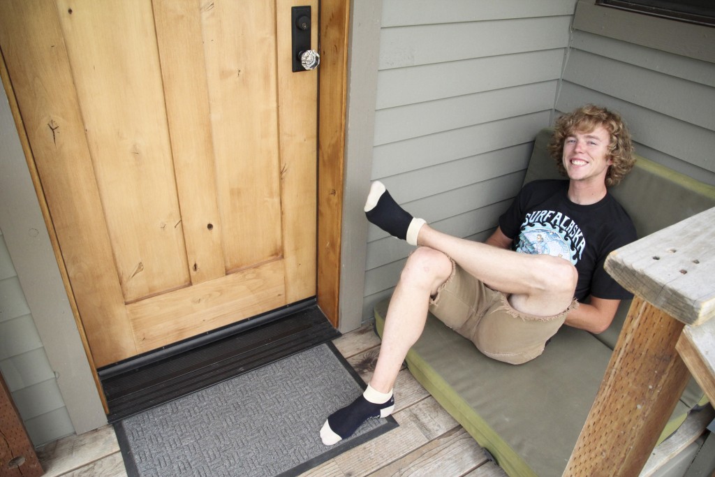 Our mini porch is perfect for morning coffee and early sun. Its been down in the low 40's here already overnight.