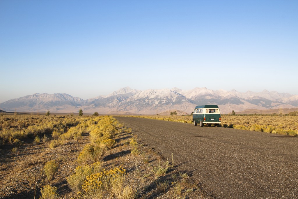 After a 1 hour drive over Trail Creek Summit we popped out into the sun. The Lost River Range and Mt Borah in the distance. 