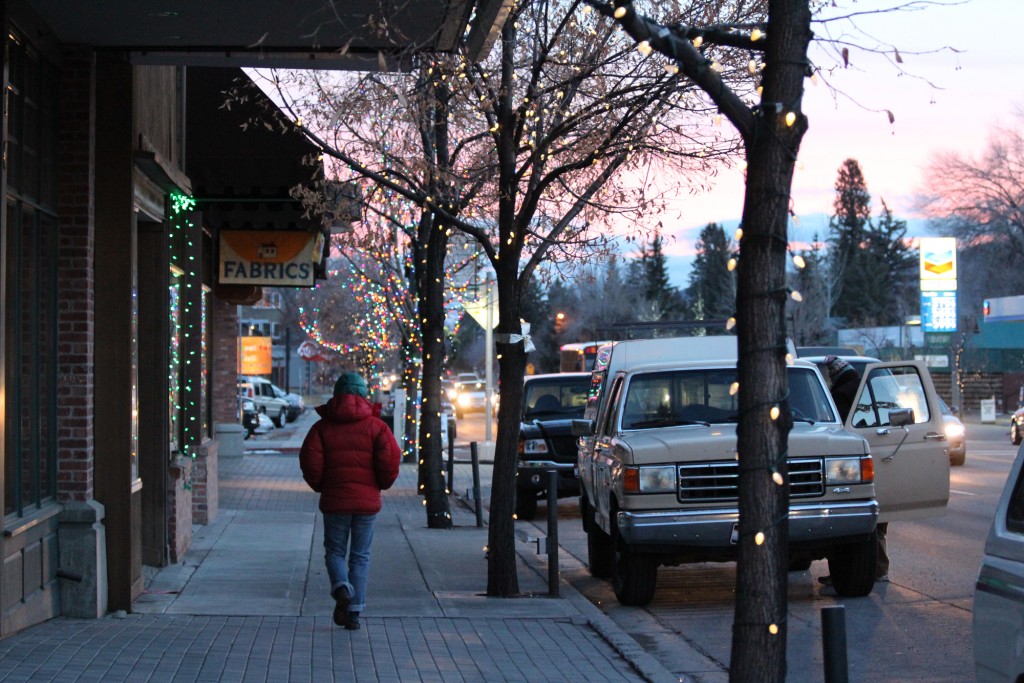 Going for a stroll down main street in Hailey, ID.