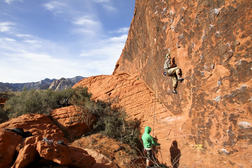 Alf on a 10b at the Gallery. Rumor has it he is hooked on climbing. Let's just hope he finishes up in Anchorage soon.