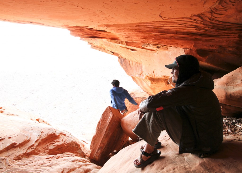 Curiosity led me down this rabbit hole which offered a rad cave pedestal and lunch spot.