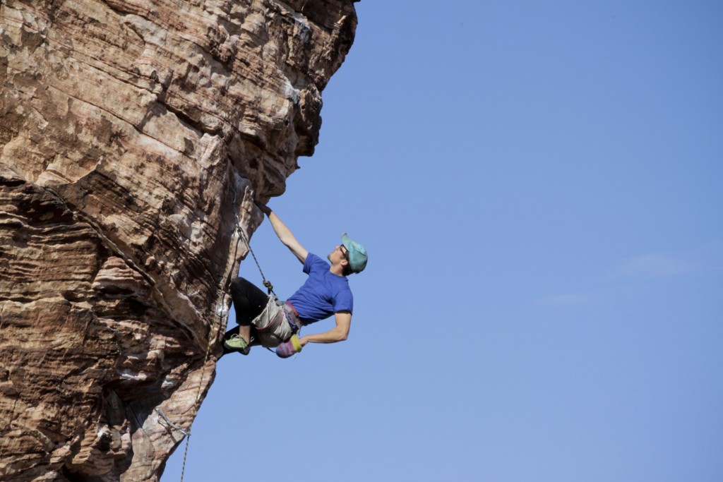 Will cruising Caustic (5.11b) at Cannibal Crag. 