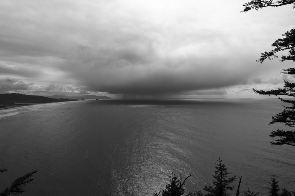 Dramatic sky at the Oregon Coast