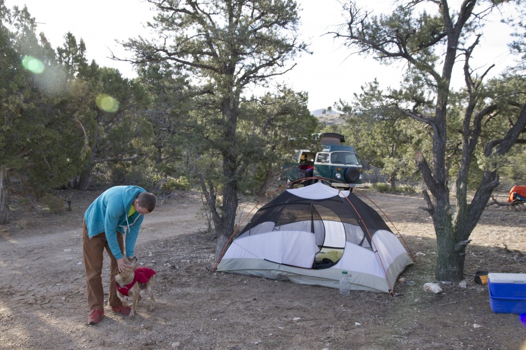 Camp life at Sunset Alley. Beautiful drive through Santa Clara leads to a steep mountain gravel road and this beauty of a camp spot. Tons of firewood and a nice level spot to park.