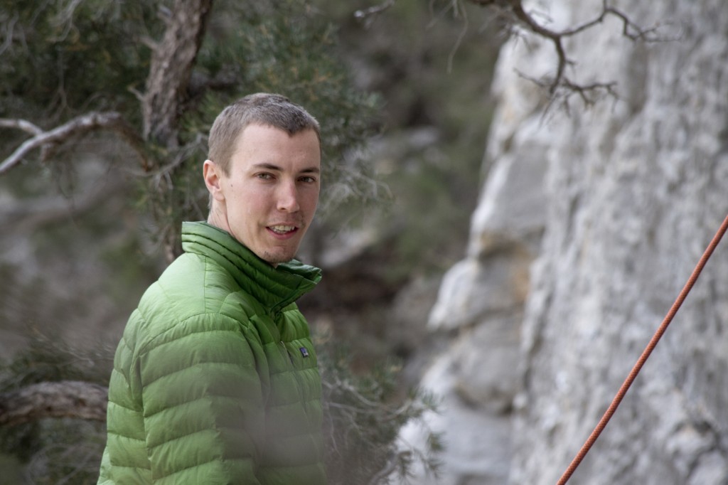 Steve on the catch, while Robyn strolls yet another classic route at Sunset Alley.