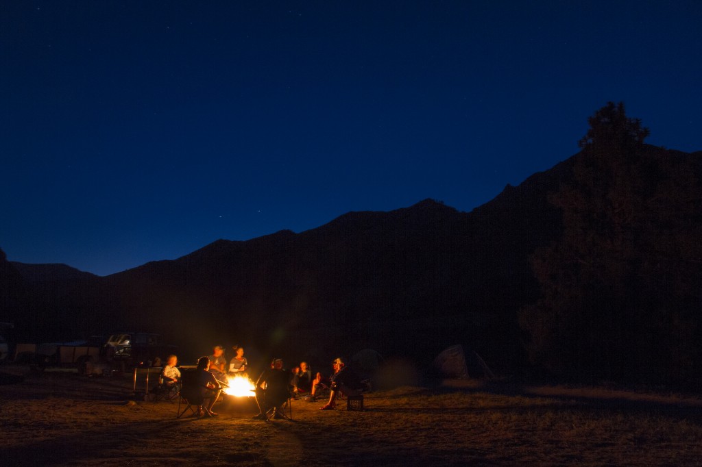 Campfire on the Salmon. 