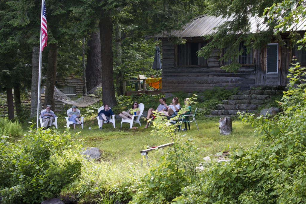 Family chillin in the lawn out front (a favorite activity).