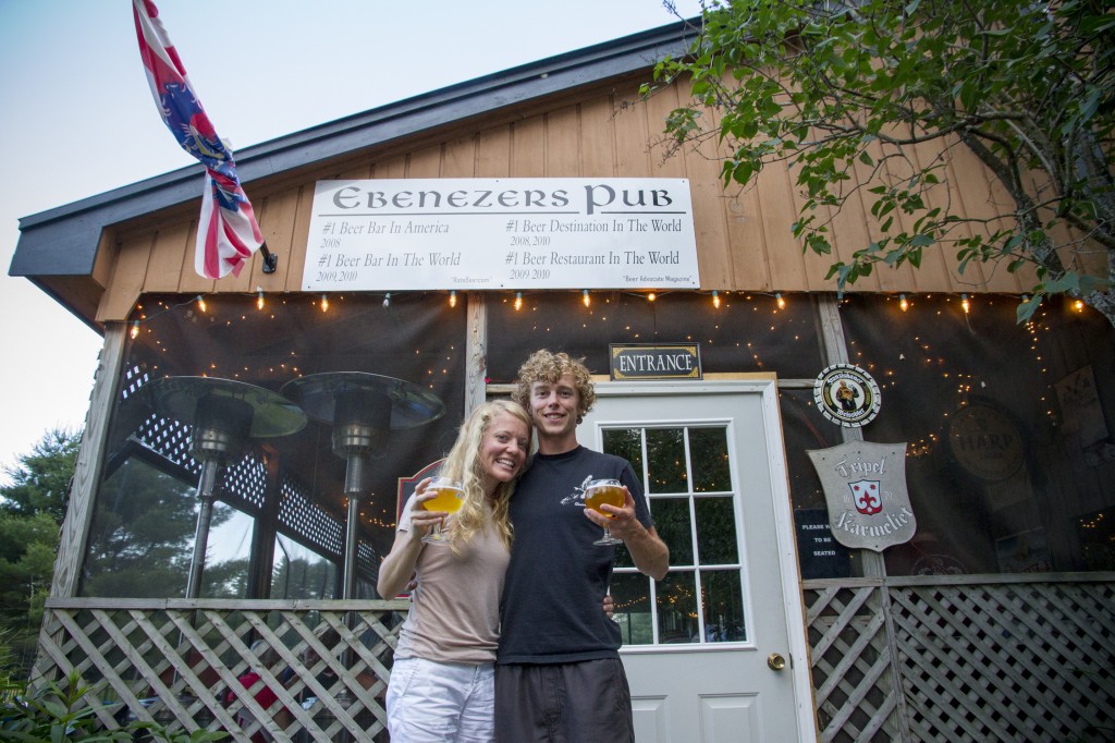 Rob and I at Ebenezers. Lovell, ME