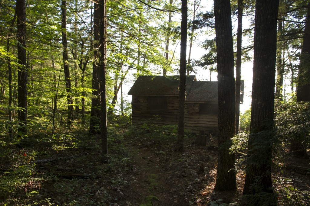 Our rad cabin on the lake. Aside from HUGE spiders, this place was all you need. A bed, a light bulb and a view of the lake.