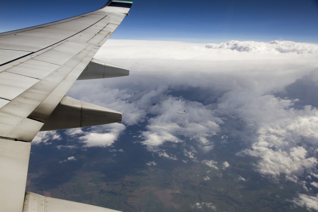 A cool shot from the flight home.