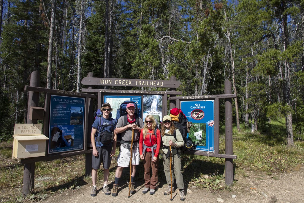 Iron Creek Trailhead, ready for a great three days!