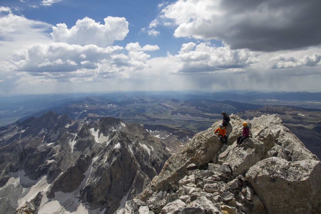 Michele, JP and Rob. Summit of the Grand Teton.