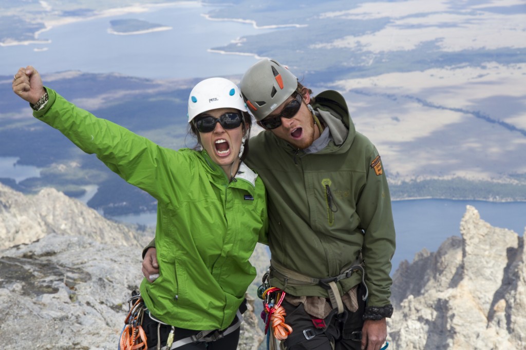 Michele and JP reveling in the victory of the summit. Halfway there! 