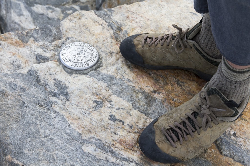 Happy feet on the summit.