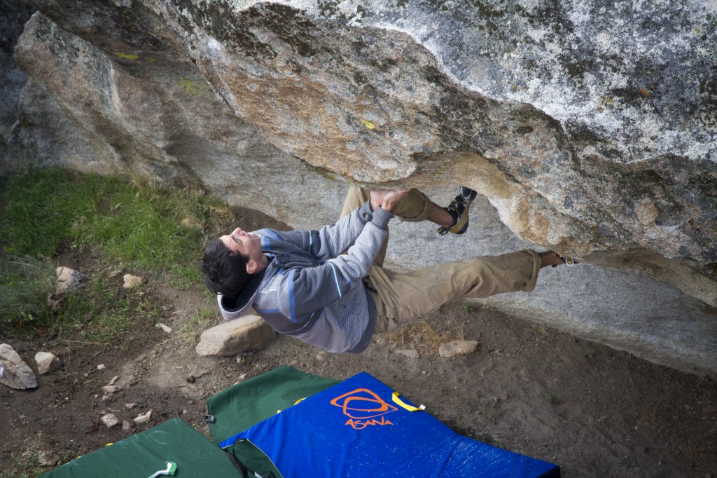 Paul Robinson hucking some morning moves, although he was much more interested in what the afternoon would bring.