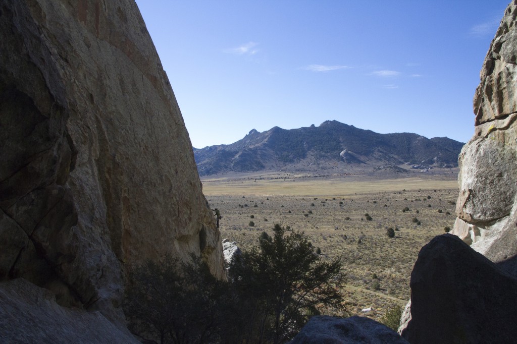 JP heading up a classic 5.7 multi-pitch to start the day on Sunday. 