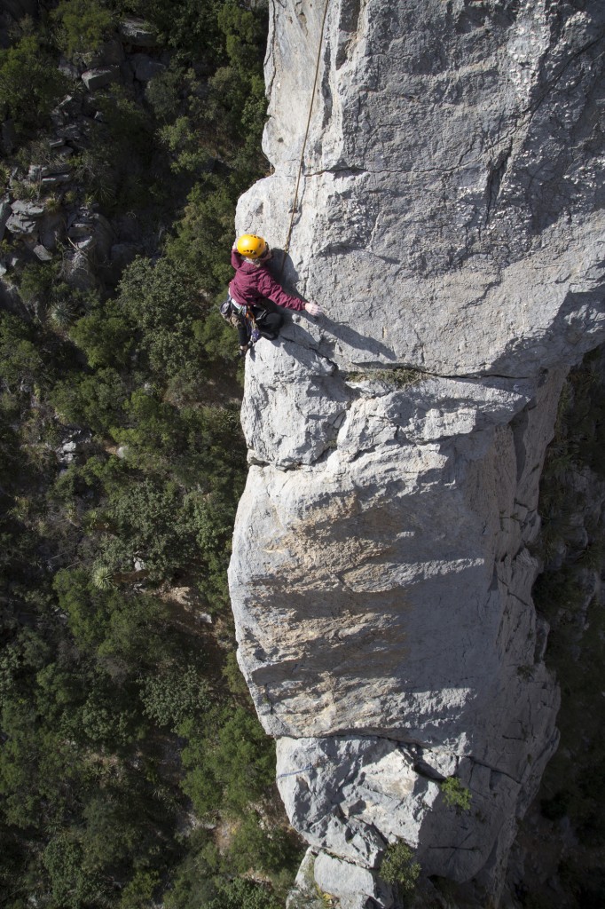 Robyn on Aguja Celo Rey (5.10+, 2 pitches)