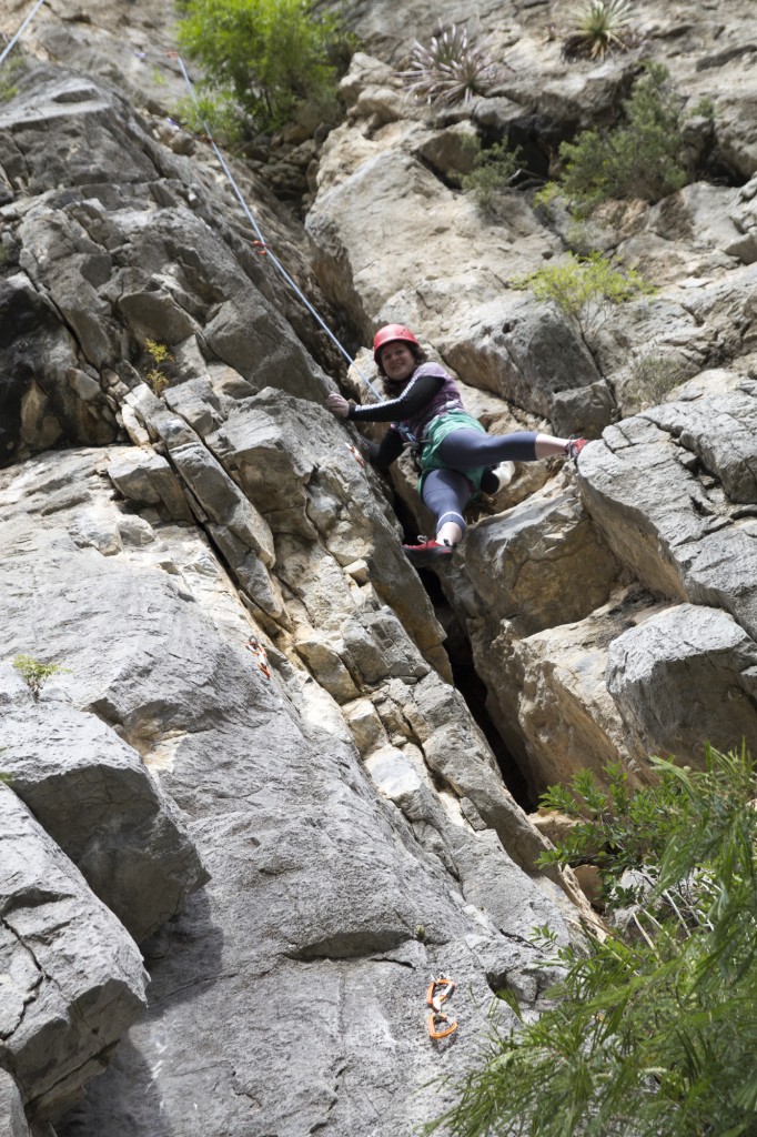 We actually did do some climbing in week two. After a few days off, Cora was stoked to get on this route Sunnyside Up (5.9), Cora's favorite of the trip?