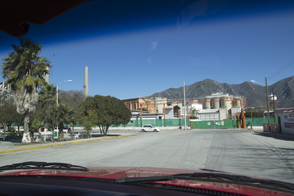 The Cemex Plant in the center of Hidalgo. 