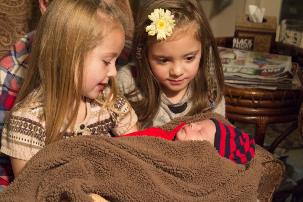 Addi, Jazzy and Zaxson at Thanksgiving.