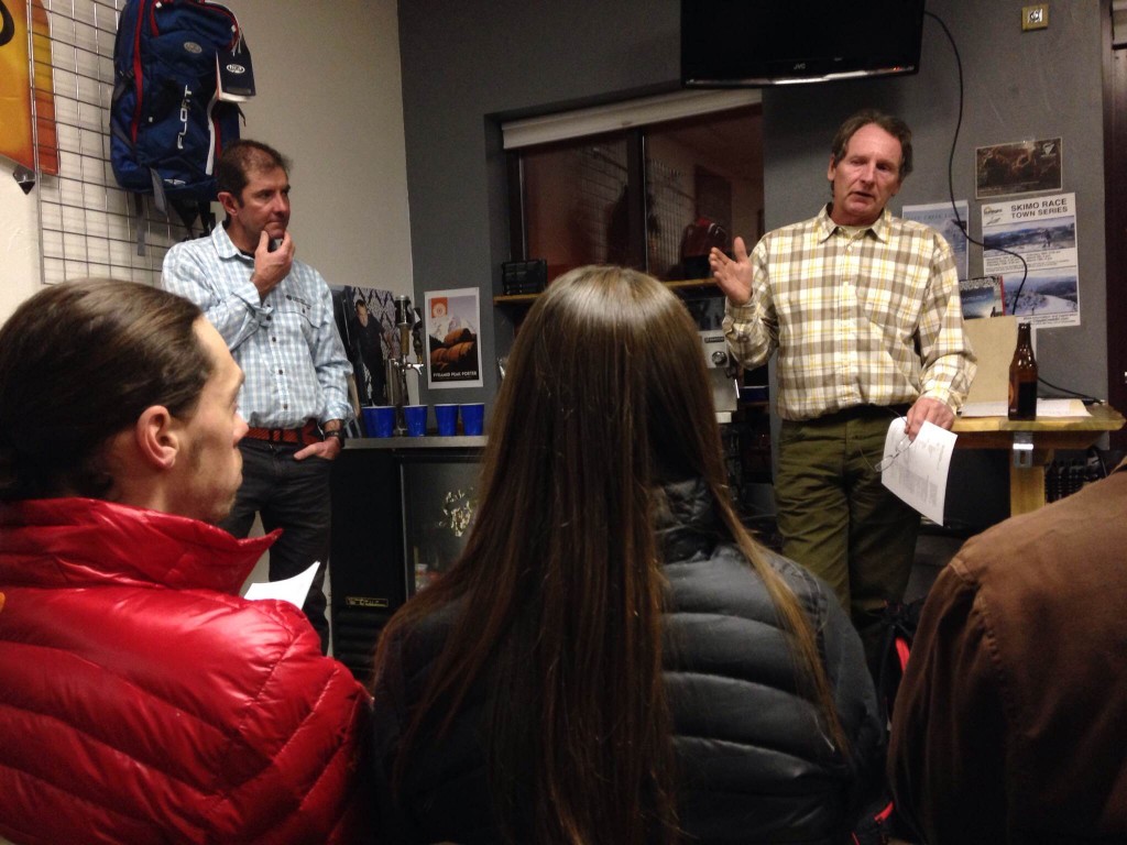 Community avalanche talk in Carbondale, CO.