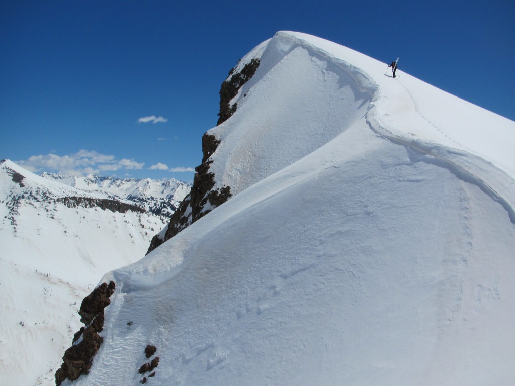 Ben summiting Cascade Peak near Crested Butte. Gunnison Zone