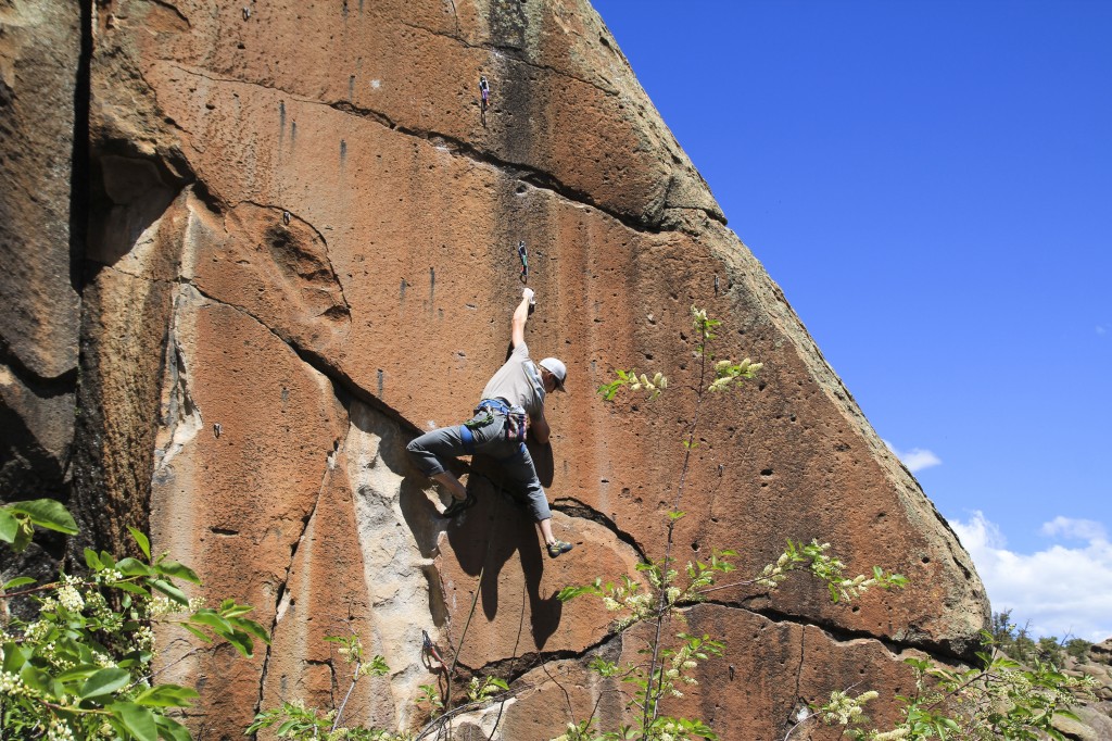 Sister of Mercy 5.12b at Penitente Canyon, CO.