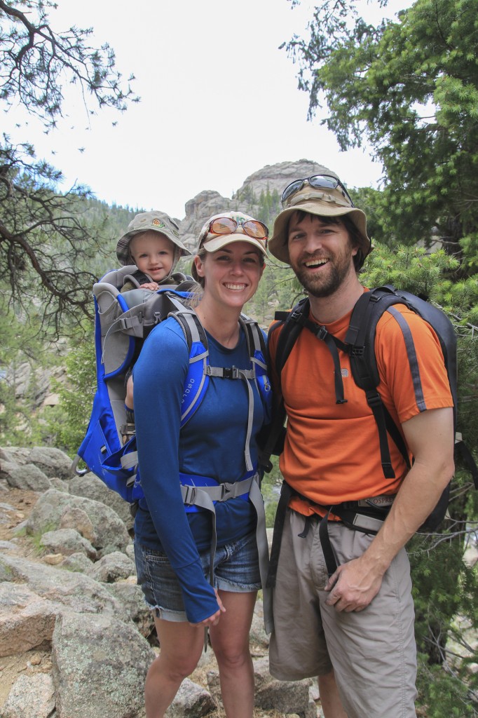 Mark and Kristi taking Garrett out on his first camping trip! 