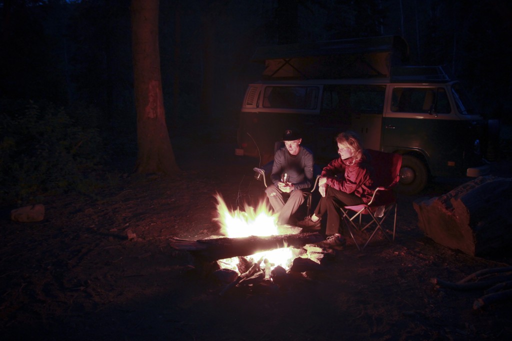 Playing with long exposures around the campfire.