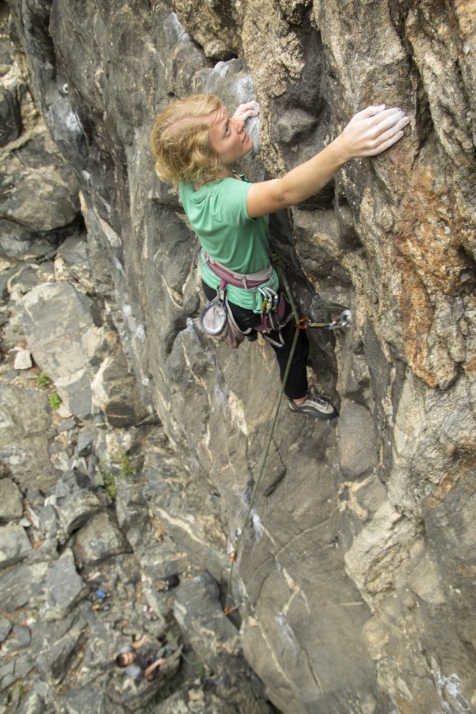 Robyn on Mirthmobile. This is one of the best 5.10's in the canyon. 