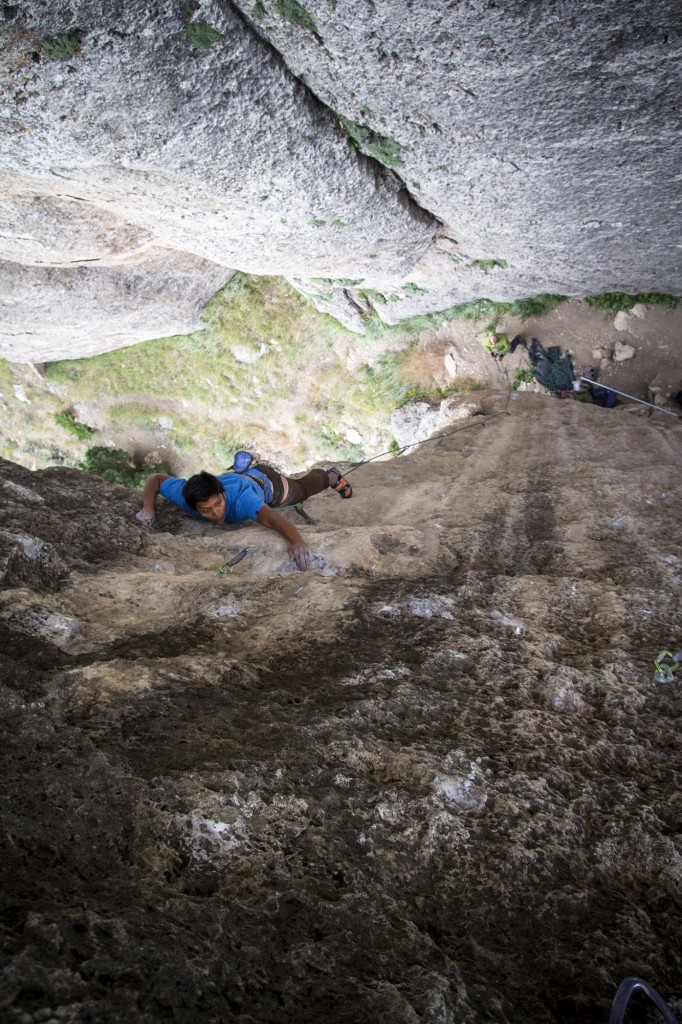 This is a series of some of my favorite shots of the trip. Coach on Gravy Train (5.12b).