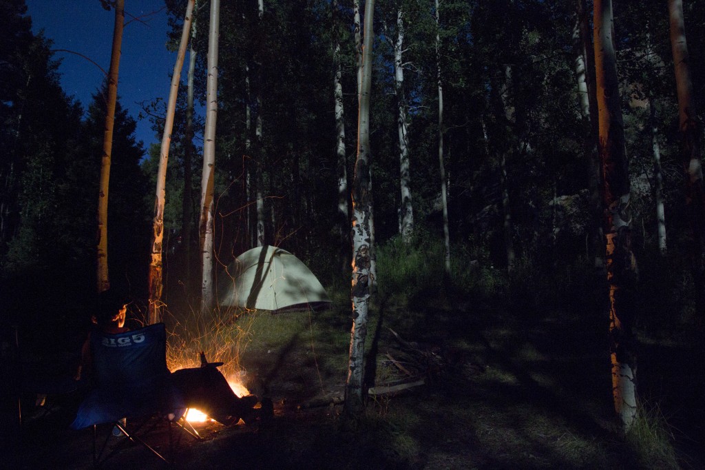 Camping at Devil's Head under a full moon.