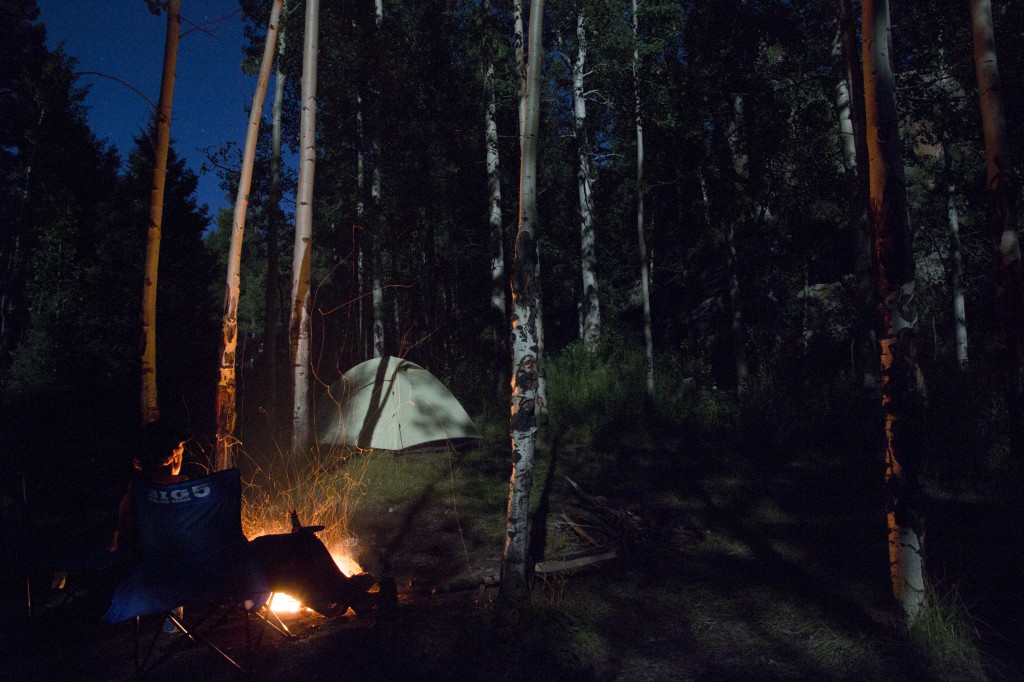 Camping at Devil's Head under a full moon.