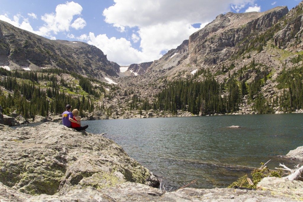 Lake Hiyaha in Rocky Mountain National Park. 