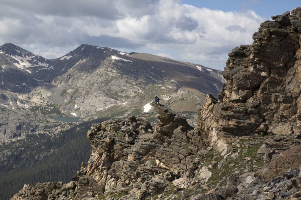 Well I just kinda had to go scramble up there. Rocky Mountain National Park.