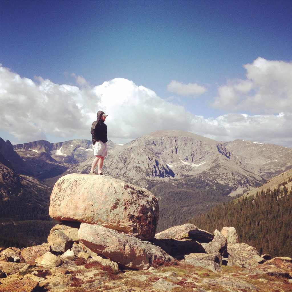 Pops taking in the view.