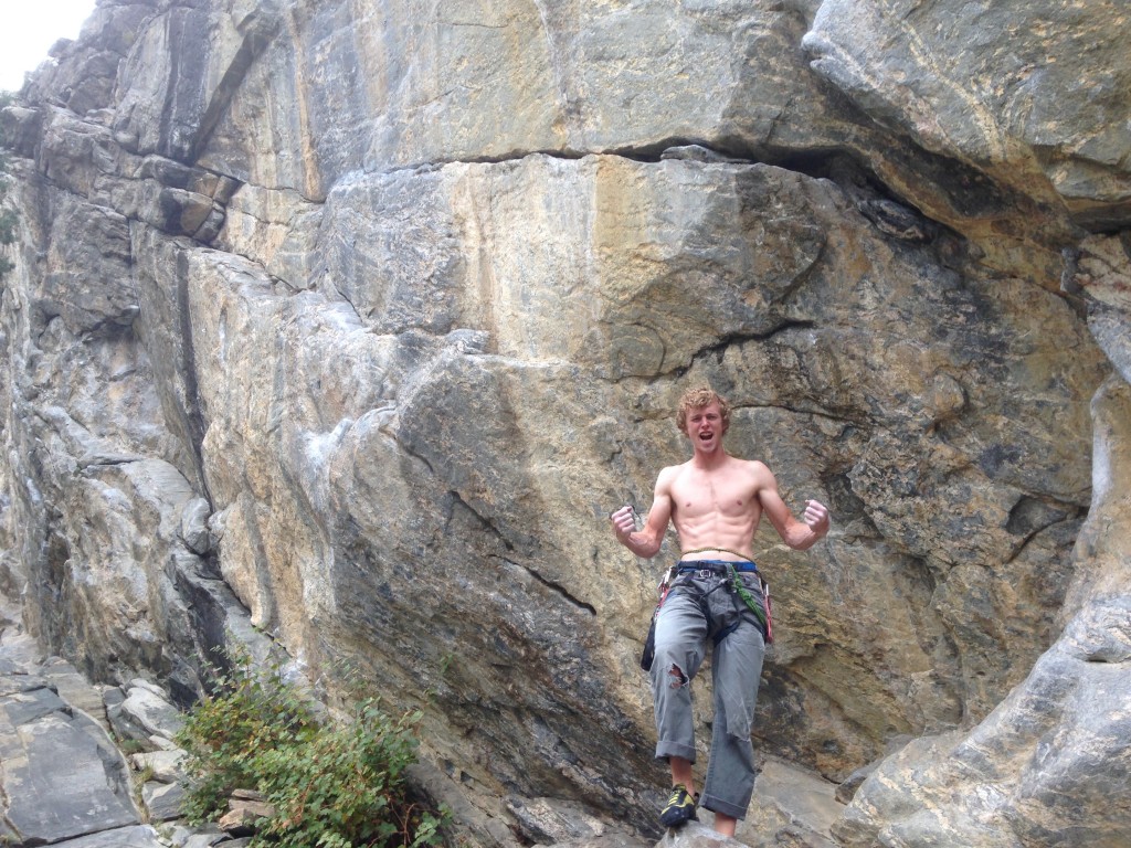 Stoked to send Anarchitect (5.12d) in Clear Creek Canyon. I sent on the fifth go of the day despite arms cramping and hand jams bleeding. So stoked! 