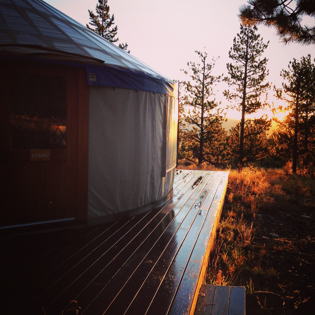 A beautiful sunrise during my WFR recent course. I got to stay a few nice nights here in this yurt all to myself!