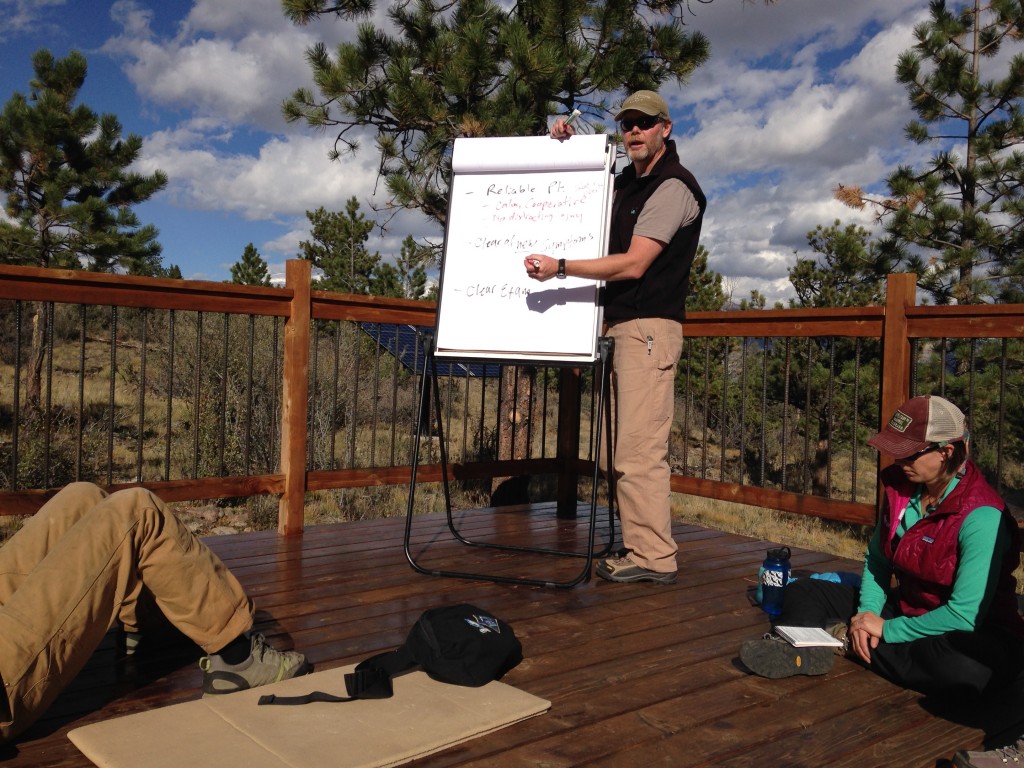 Daz reviewing spinal assessment protocol. He was a great teacher. 