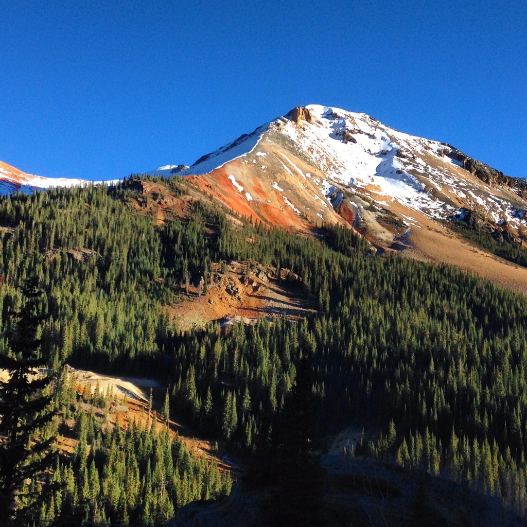 Beautiful sunset on my way over Red Mountain Pass to Silverton.