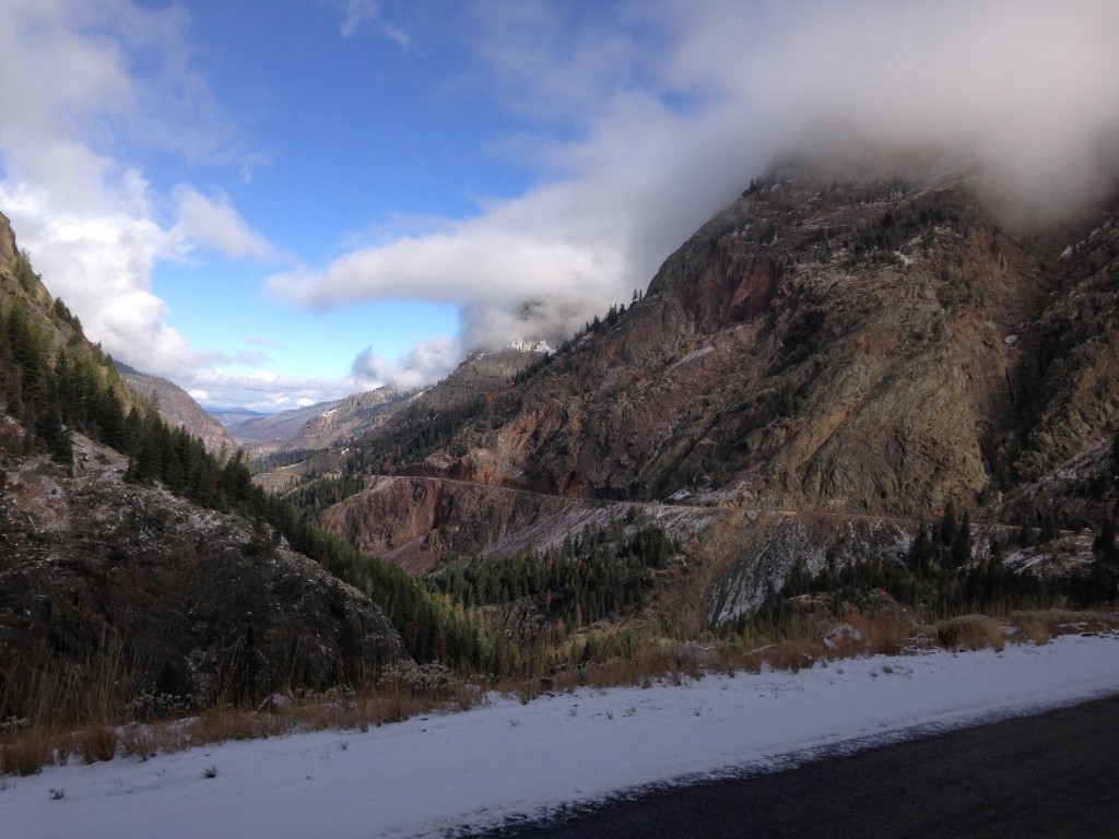 Driving toward Ouray, CO. 