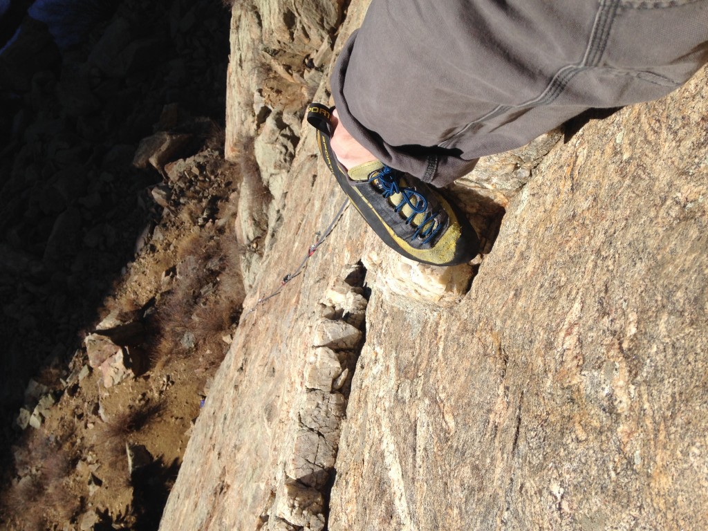 After 40 feet of no holds you get to climb out onto a protruding band of quartz. I wanted to use the word xenolith there to sound smart but i'm not sure that's accurate.... Pops? Cat Slab has some super quality rock and challenging slab.