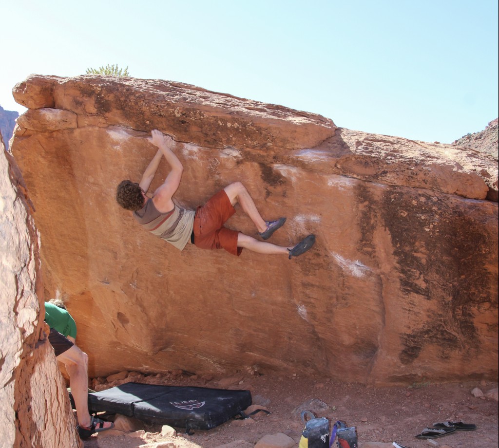 The last time I bouldered with Ben was in Moab last May.