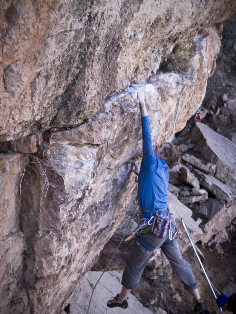 Turns out this dyno was completely unnecessary, but hey, when all you been doing is bouldering indoors for a while this is what you get. Ejection Seat 5.12b - Shelf Road, CO 