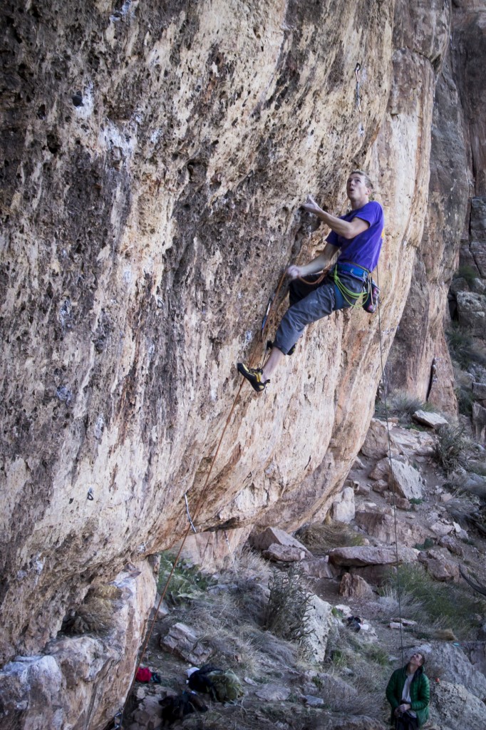 Ethan on My Generation (5.12d).