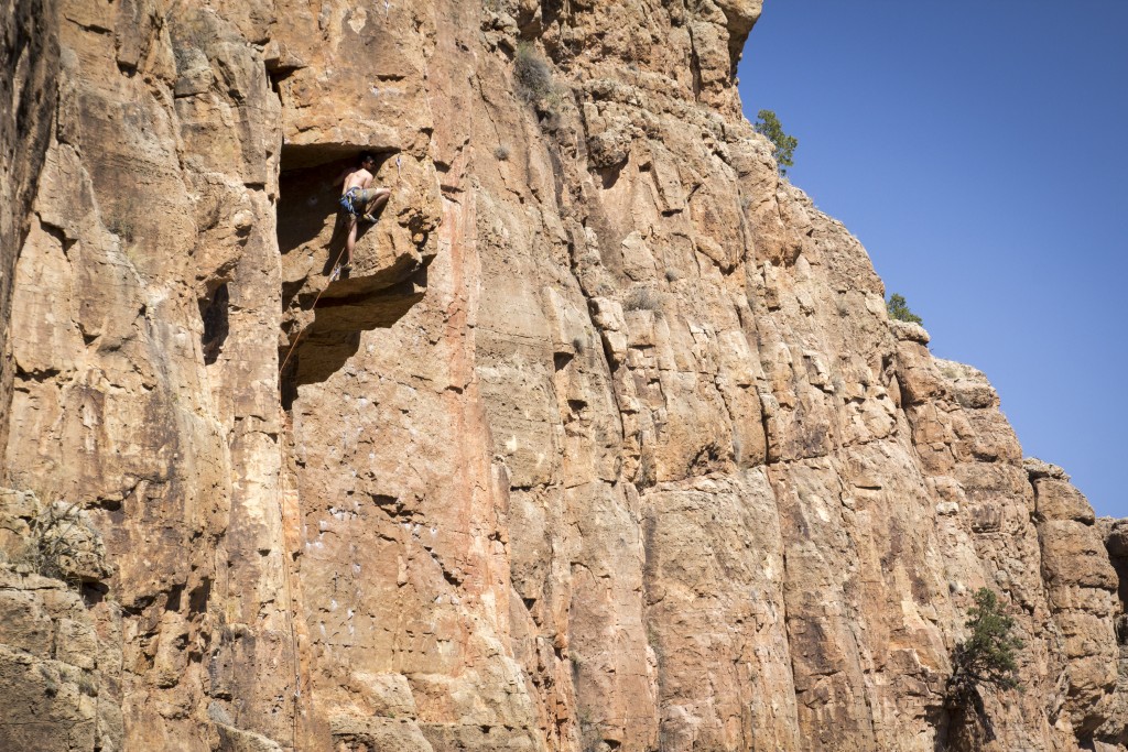 Matt on Shorty Bob (5.10c).