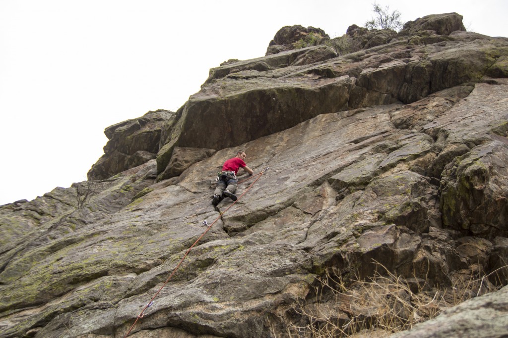 Grigore sending in Clear Creek Canyon.